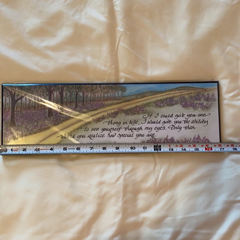 Wood Scenic Plaque with Saying - Picture 5 of 6